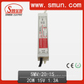 Conductor impermeable IP67 de 20W 15V LED para la tira del LED